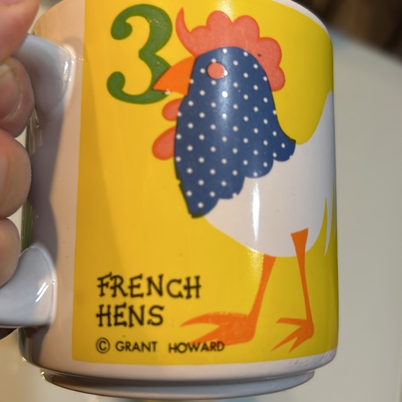 Set of 3 vintage Grant Howard 12 days of Christmas mugs Korea - Picture 7 of 15